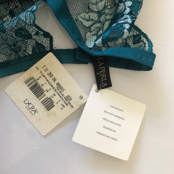 La Perla Bra 34 36 B C Full Bralette Mesh Lace - Picture 7 of 8